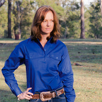 BRIGALOW Womens Cotton Half Button Workshirt