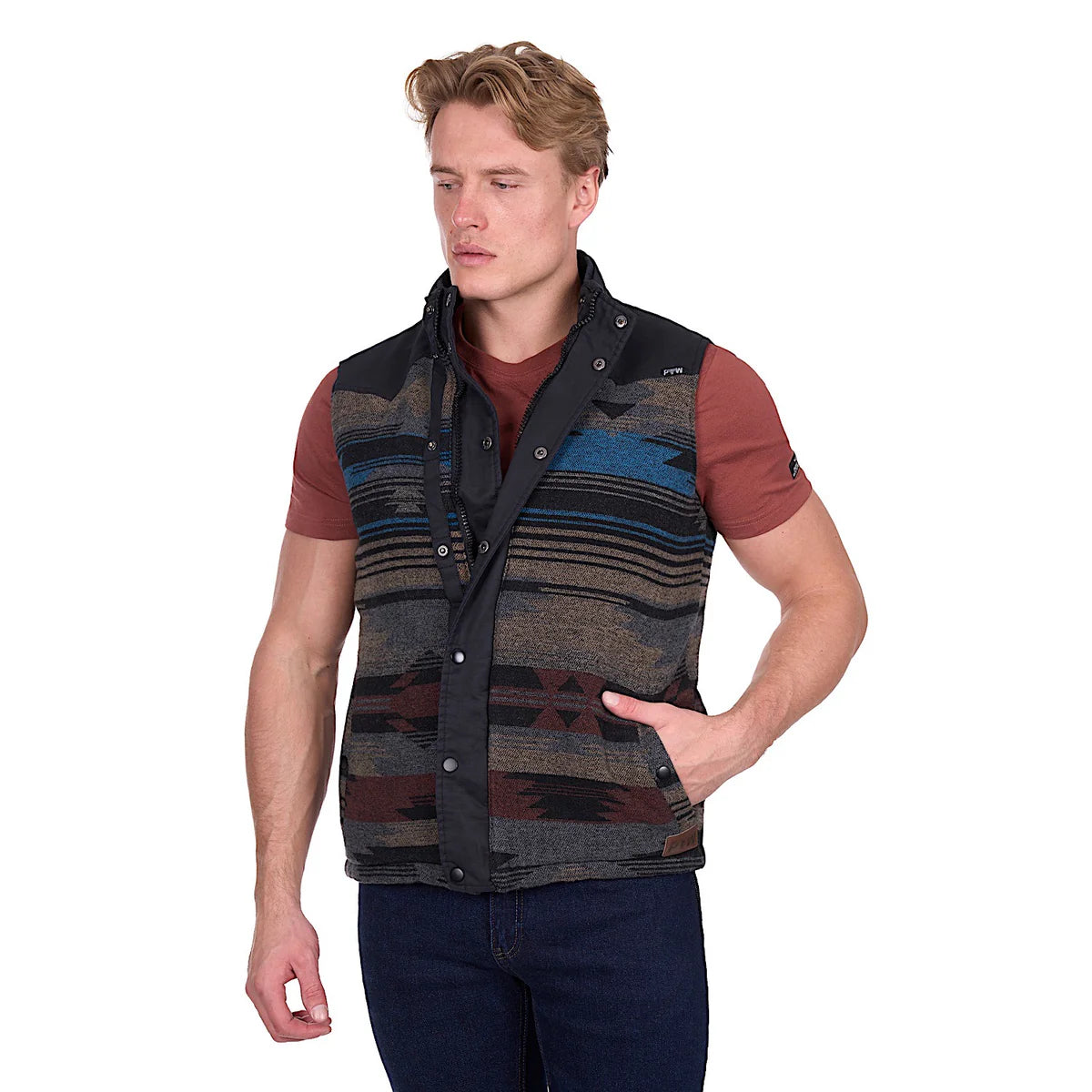 PURE WESTERN Mens Trevor REVERSIBLE VEST