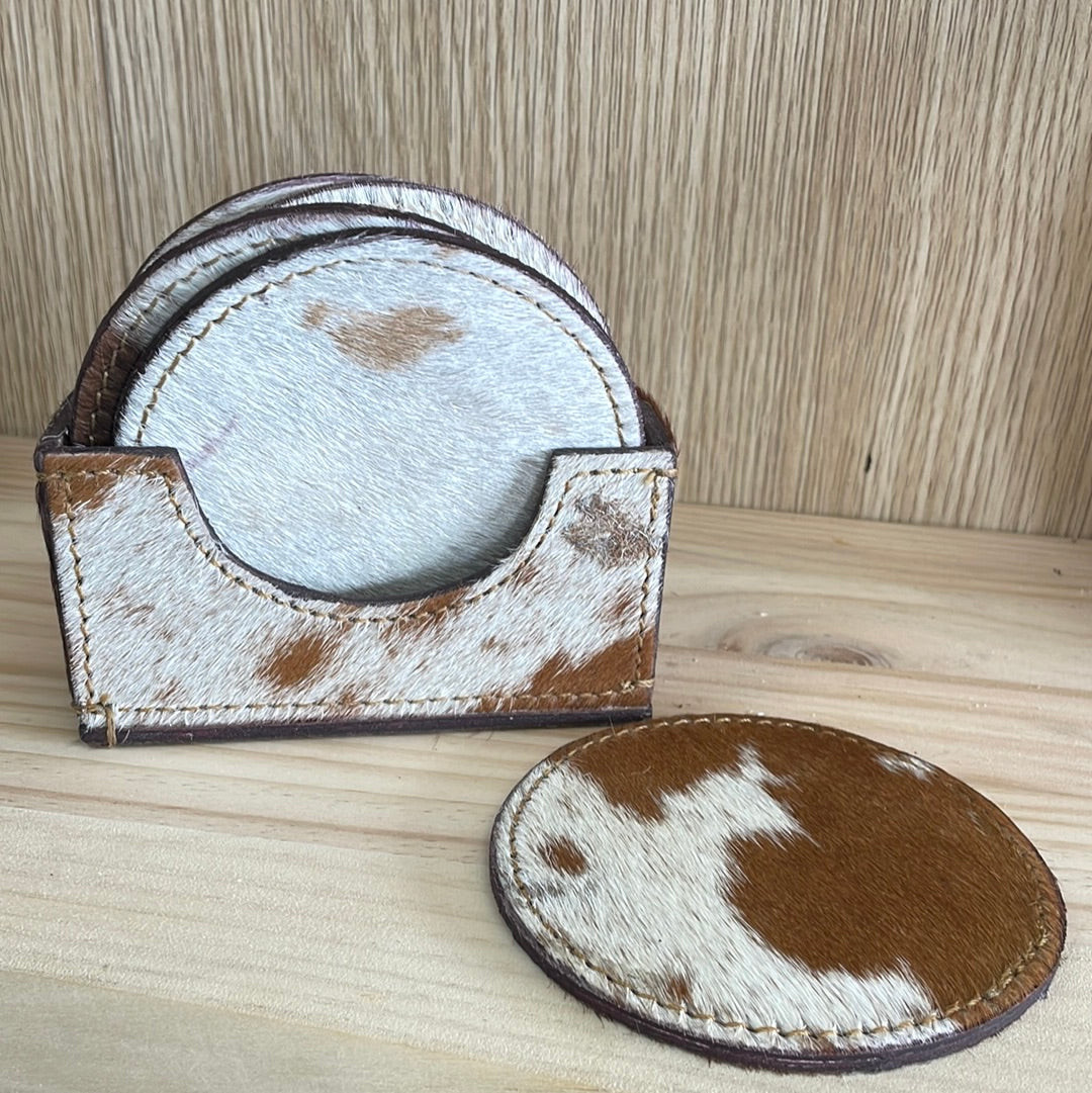 Home Decor - Cowhide Coasters