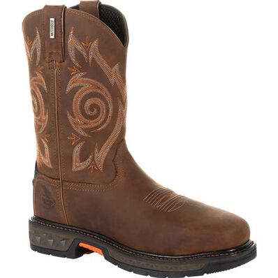 GEORGIA BOOTS - CARBO-TEC LT STEEL TOE WATERPROOF PULL ON WORK BOOT