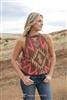 LB Womens Aztec Knit Top