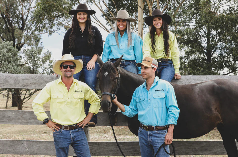 STOCKMAN N CO - MEN’S QUILPIE HALF BUTTON SHIRT