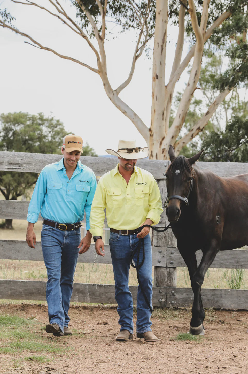 STOCKMAN N CO - MEN’S QUILPIE HALF BUTTON SHIRT