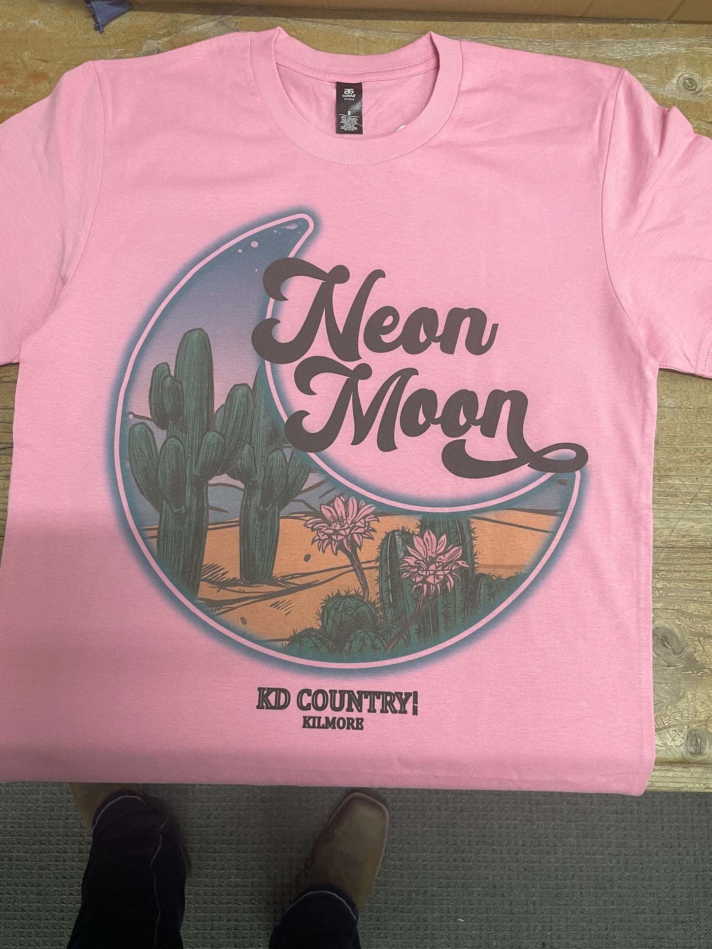 KD Country Tee Adult Pink - Neon Moon