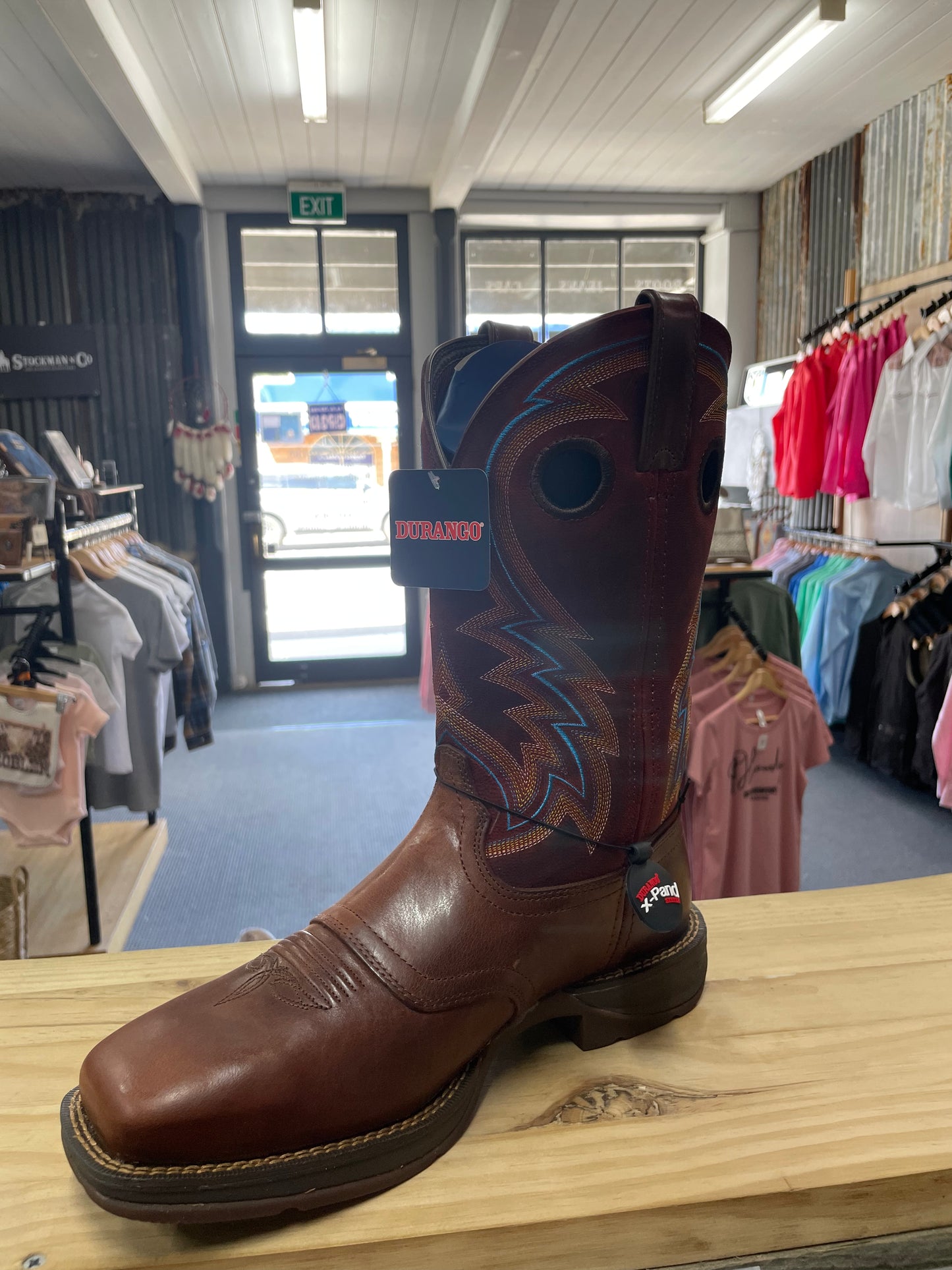 DURANGO® REBEL BURNISHED PECAN FIRE BRICK WESTERN BOOT