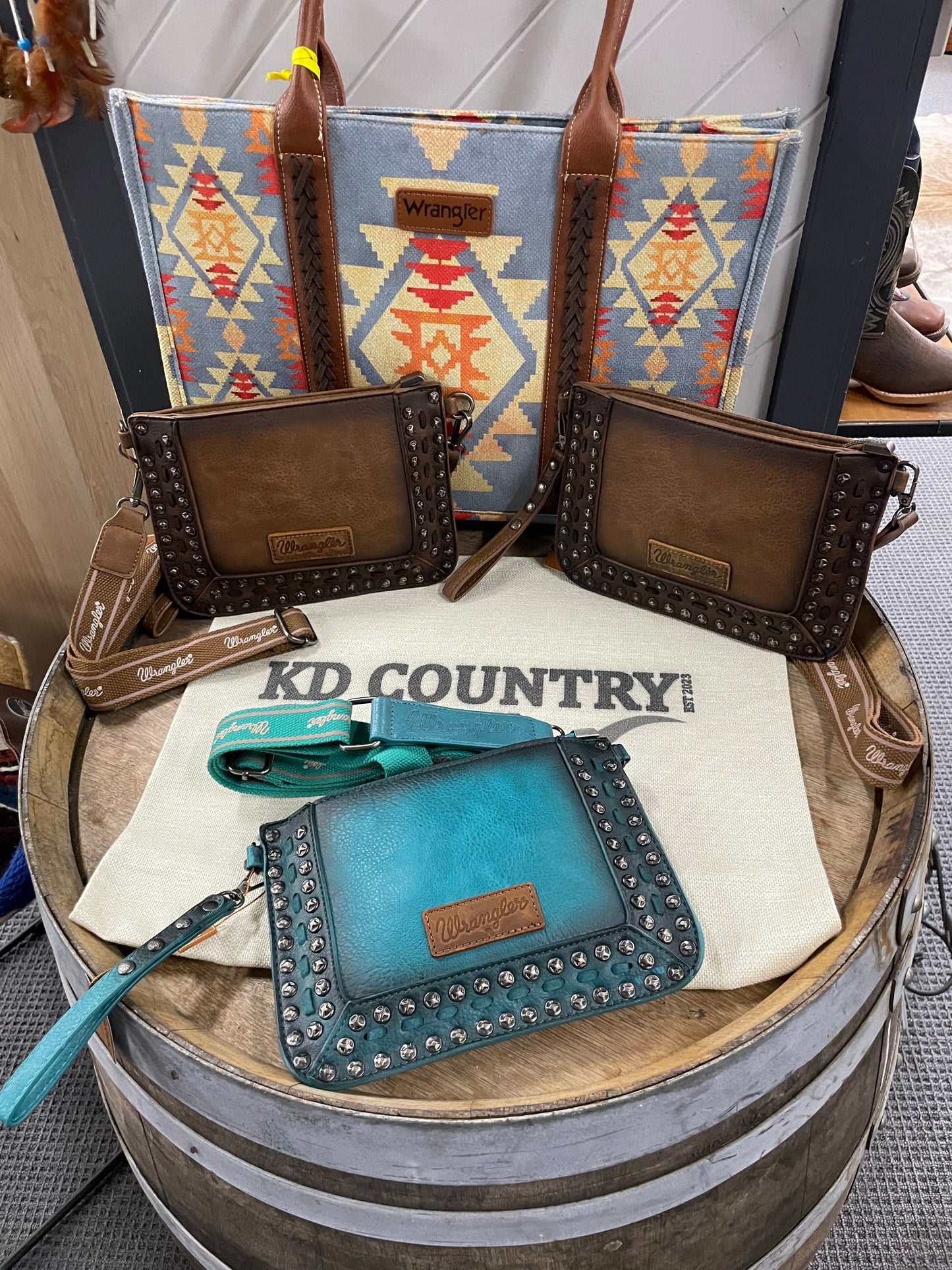 Wrangler Rivet Studded Crossbody