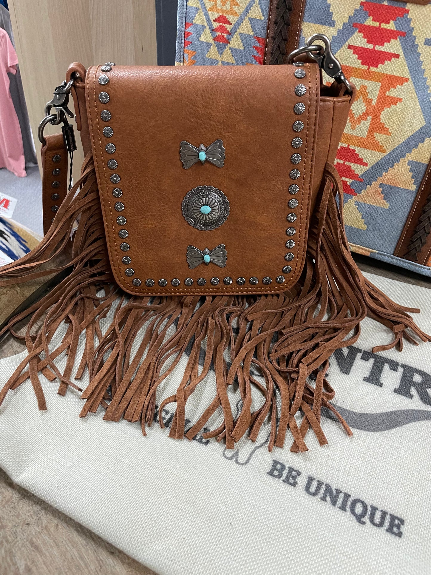 Montana West -Fringe Mariposa Concho Crossbody 10