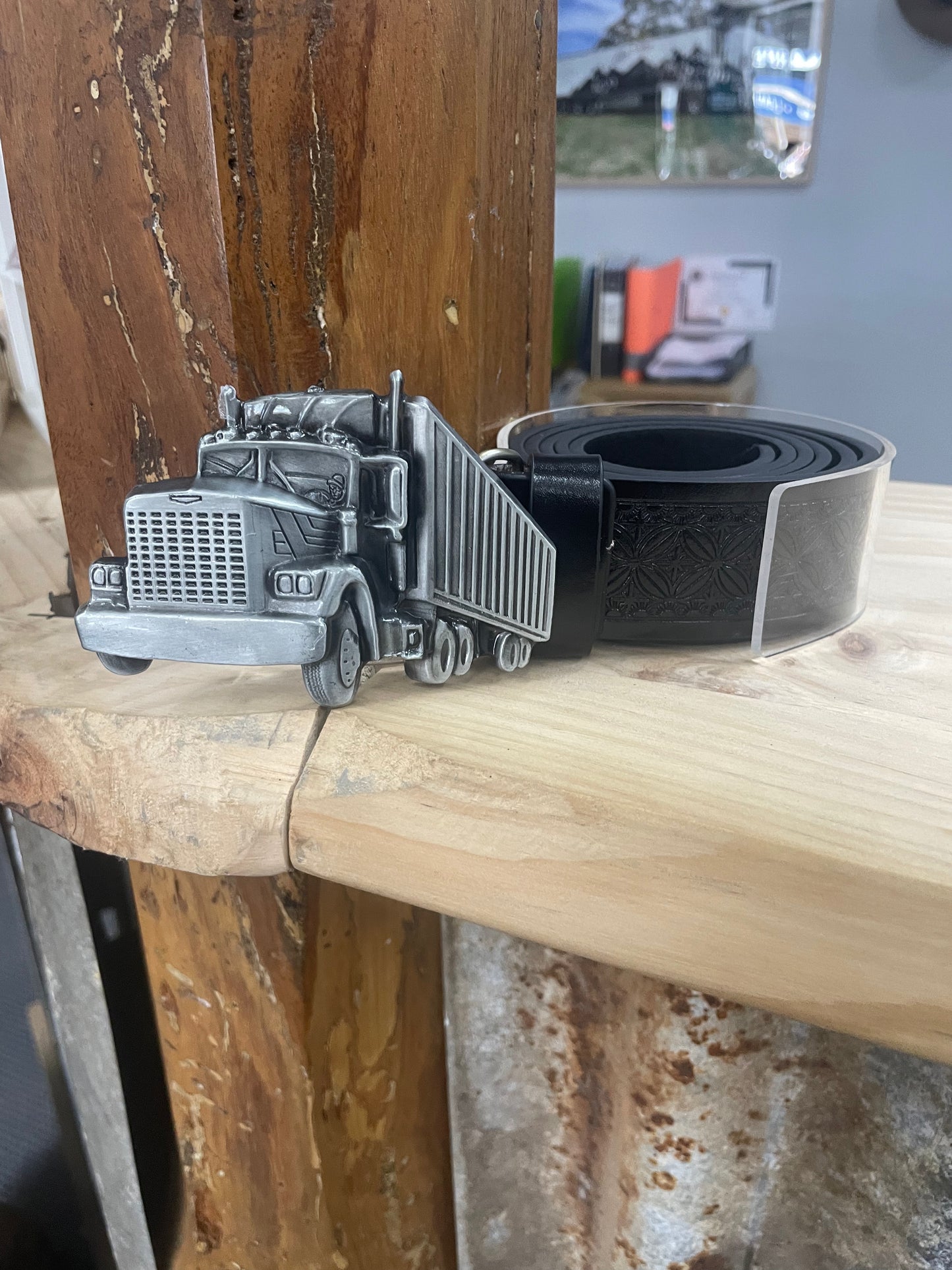 Belt - Dress Belt with Truck Buckle