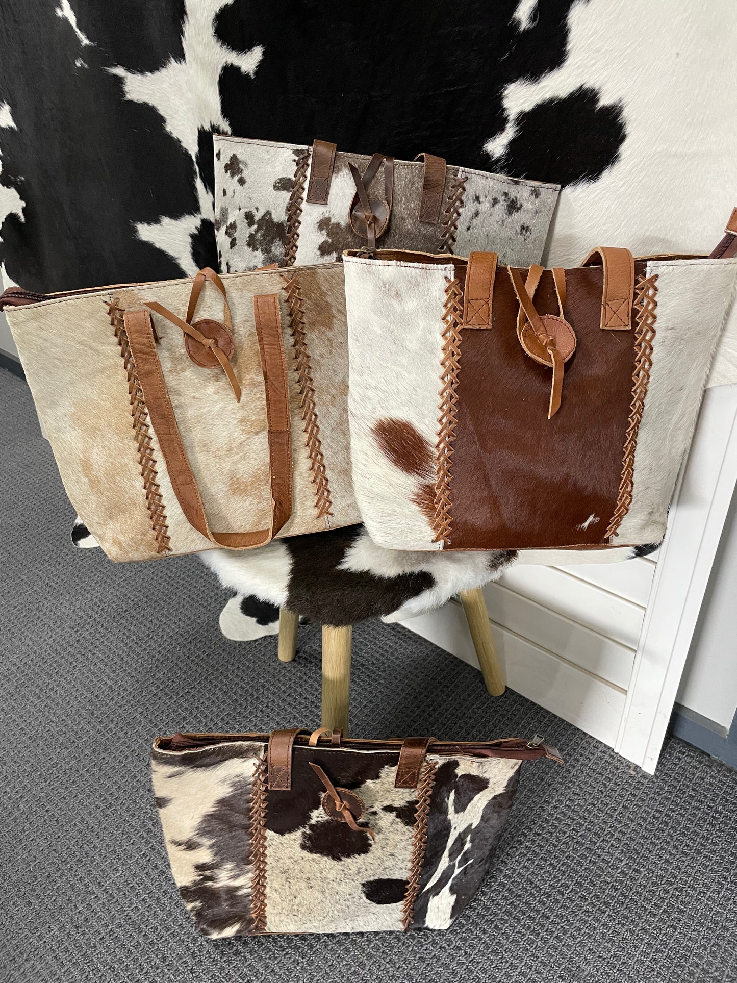 Cowhide Tote Bag