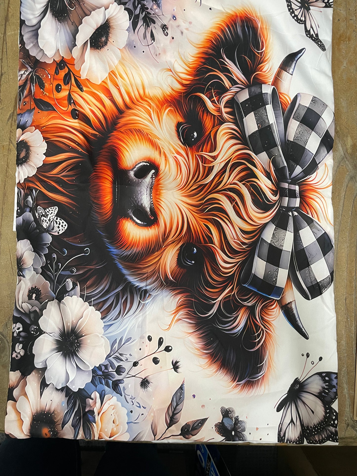 Home Decor - 3PC Doona Cover - Queen Size - Highland Cow