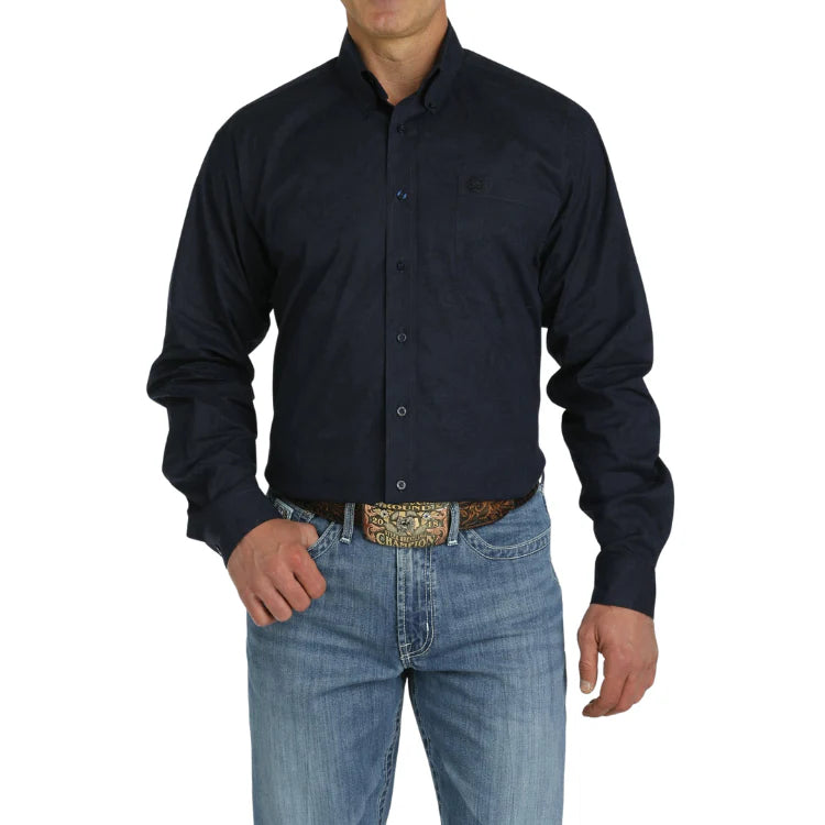 CINCH Mens Navy Paisley Western Shirt