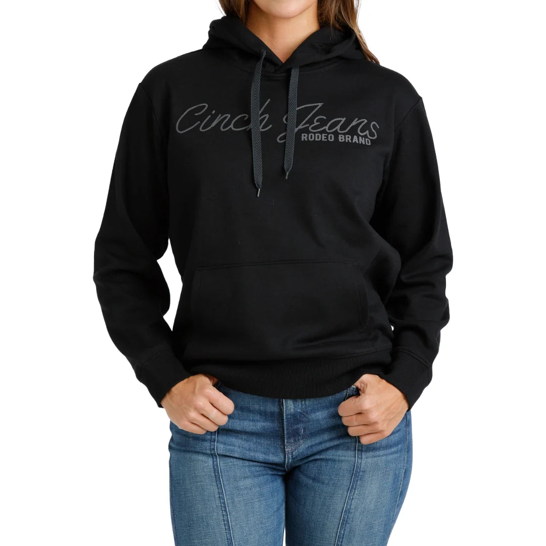 CINCH Womens Black Fleece Pullover
