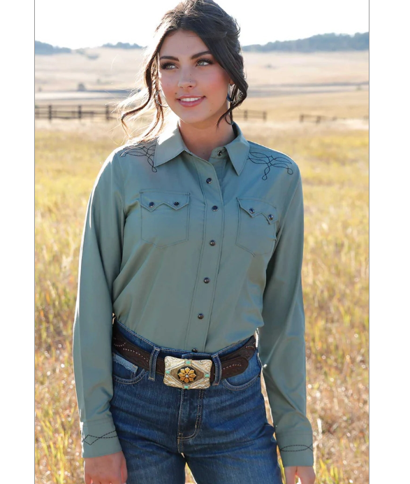 CRUEL GIRL Womens Mint Green Shirt