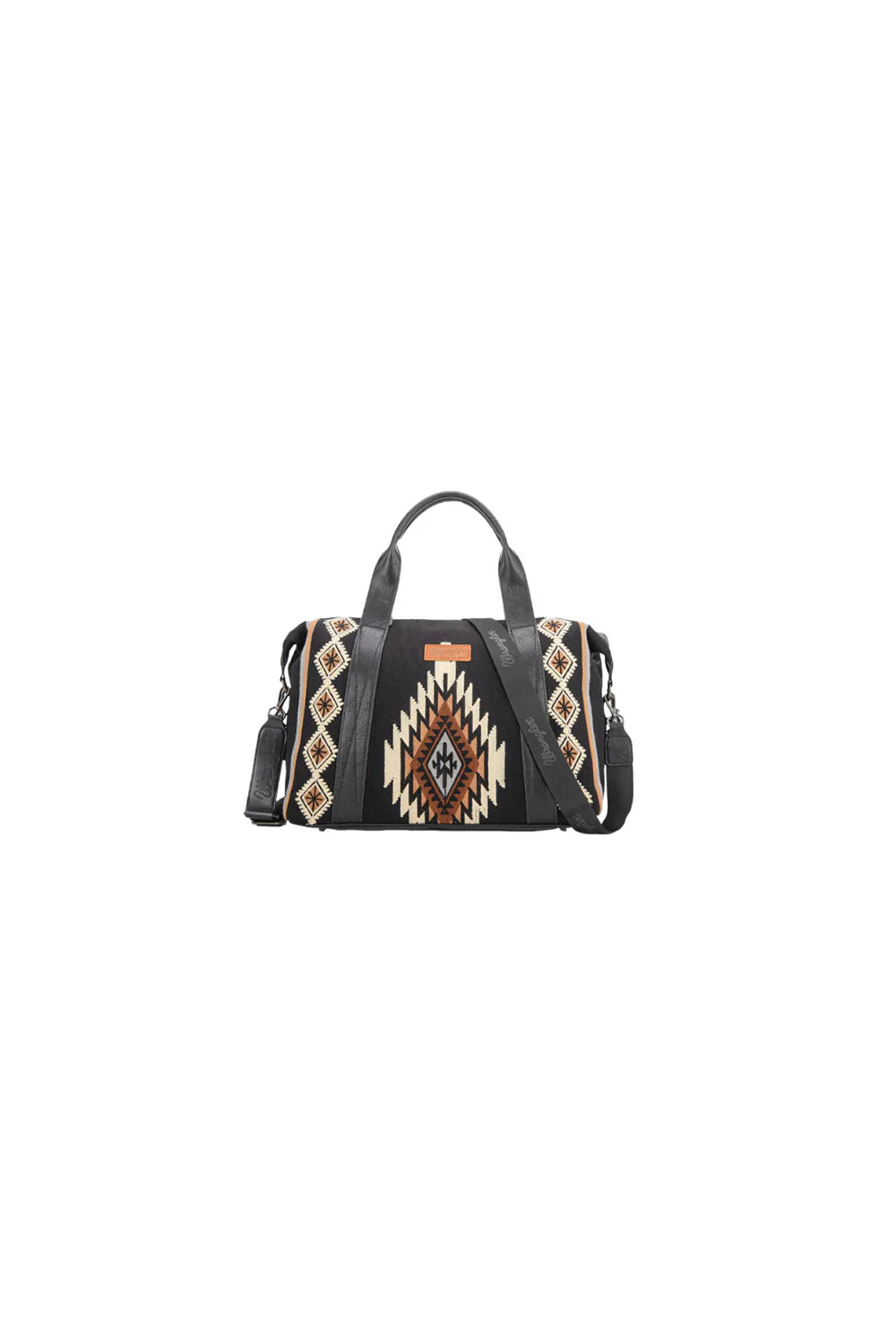 MAYA AZTEC DUFFLE BAG BLACK