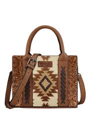 WRANGLER Aztec Tooled Crossbody Bag
