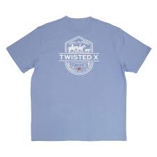 TWISTED X Mens Slate Logo Tee