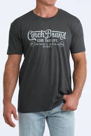 CINCH Mens Grey Tee MTT1690727 NAV