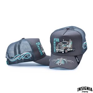 INSIGNIA Longhaul Turquoise Trucker Cap