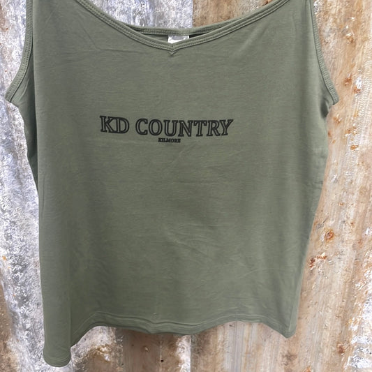 KD Country - Green Singlet WOMEN