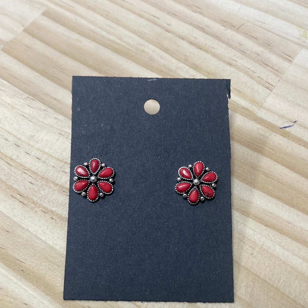 Earrings - Western Flower 72