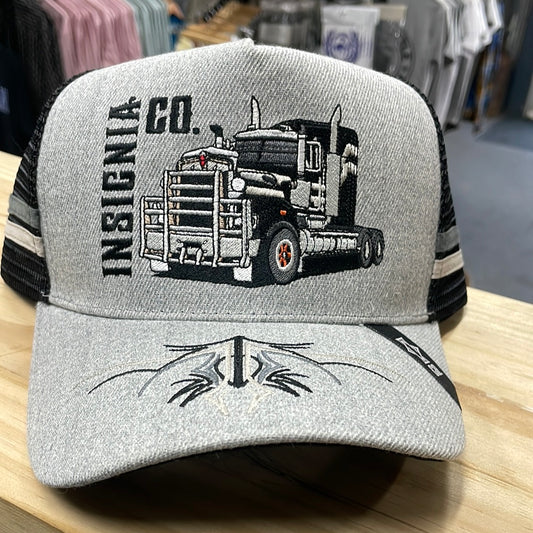 INSIGNIA Longhaul Grey Trucker Cap