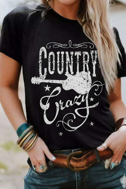 Womens Tee Country Crazy