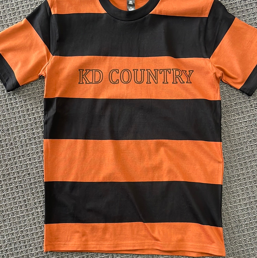 KD Country - Brown/Black Striped T-Shirt ADULT