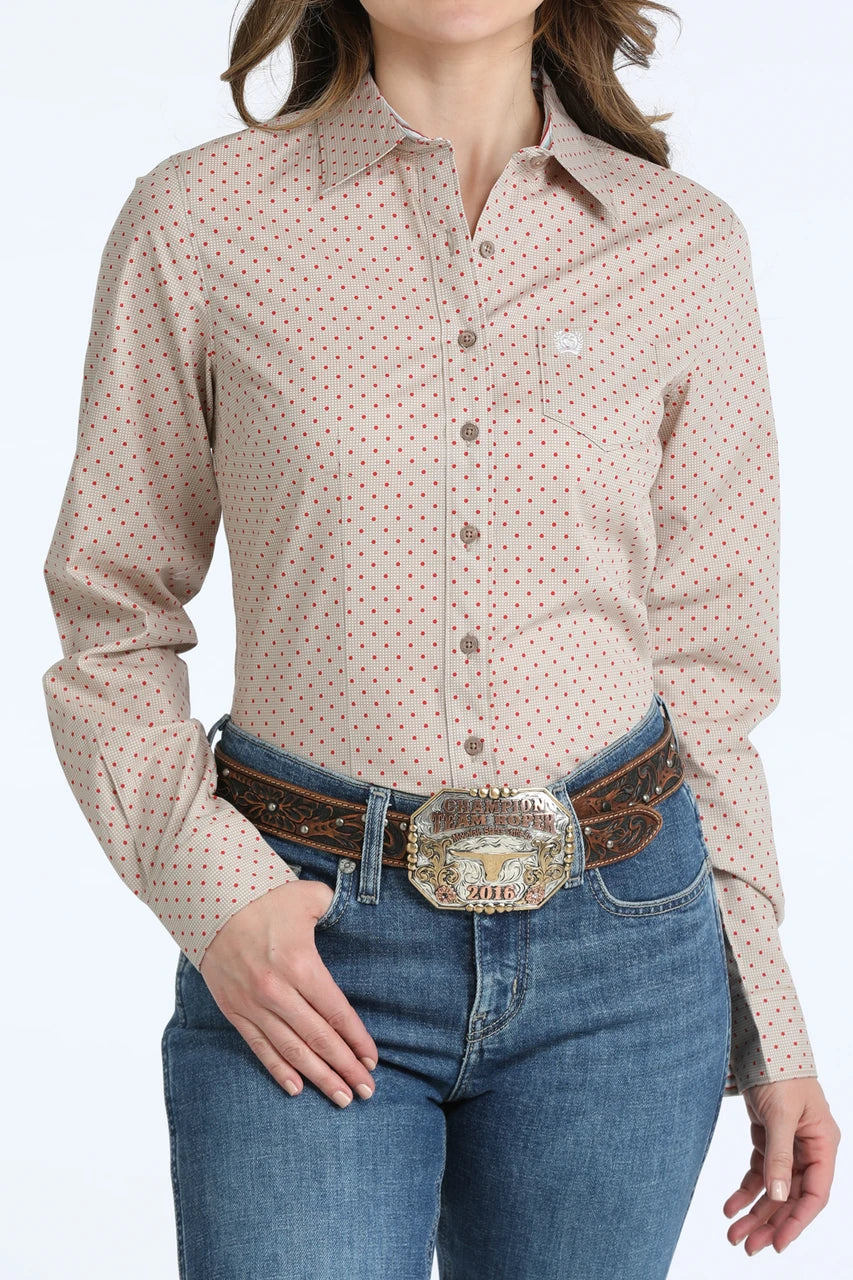 CINCH Womens Pokka Dot Shirt