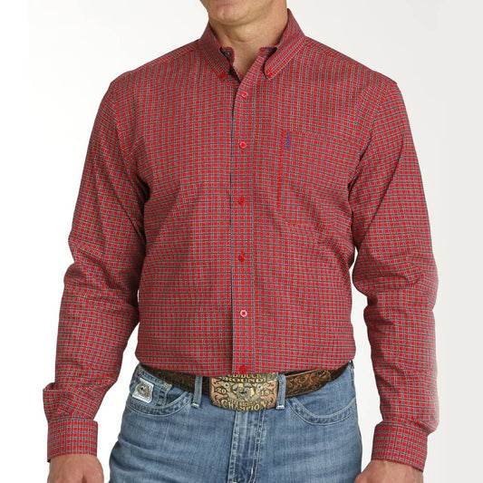 CINCH Mens Modern Fit Shirt Red