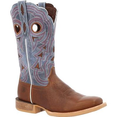 DURANGO® LADY REBEL PRO™ WOMEN'S GOLDEN BROWN & PERIWINKLE WESTERN BOOT