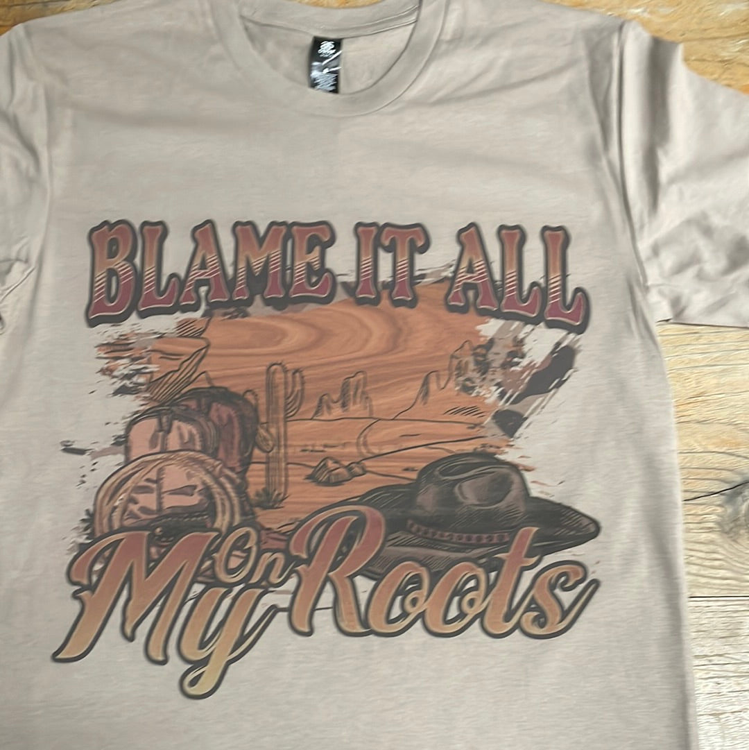 KD Country T-Shirt Adult - Blame it all on my Roots