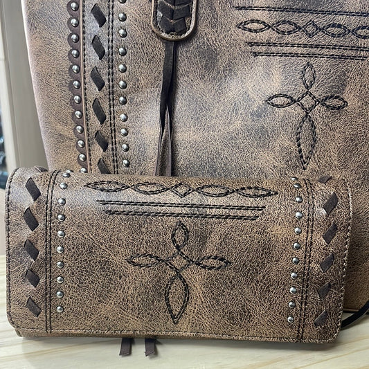 Montana West Whipstitch Purse