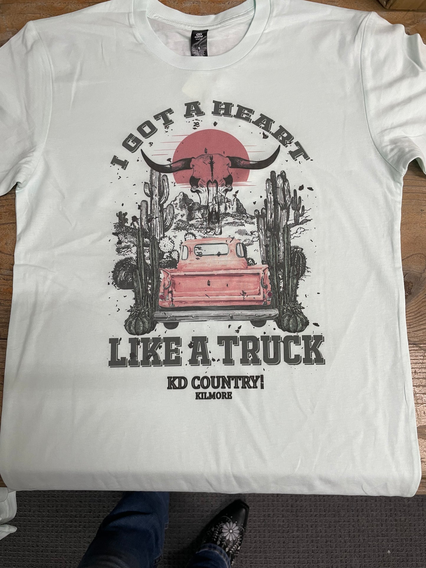 KD Country Tee Adult Heart Like a Truck