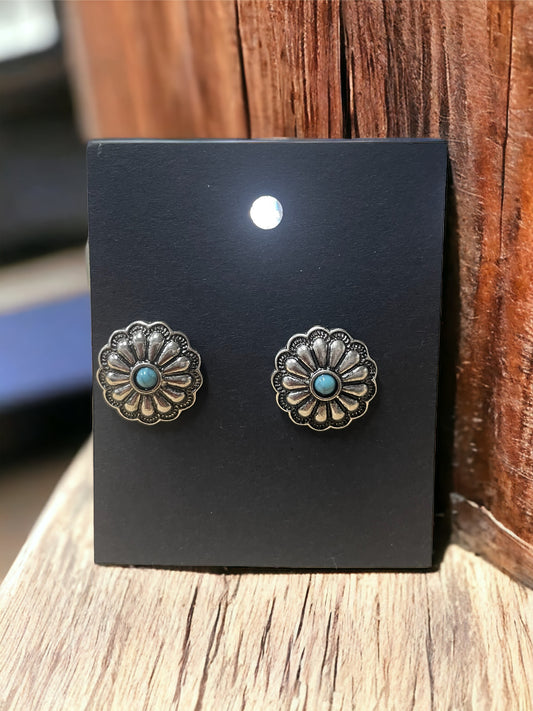 Earrings - Western Concho 69