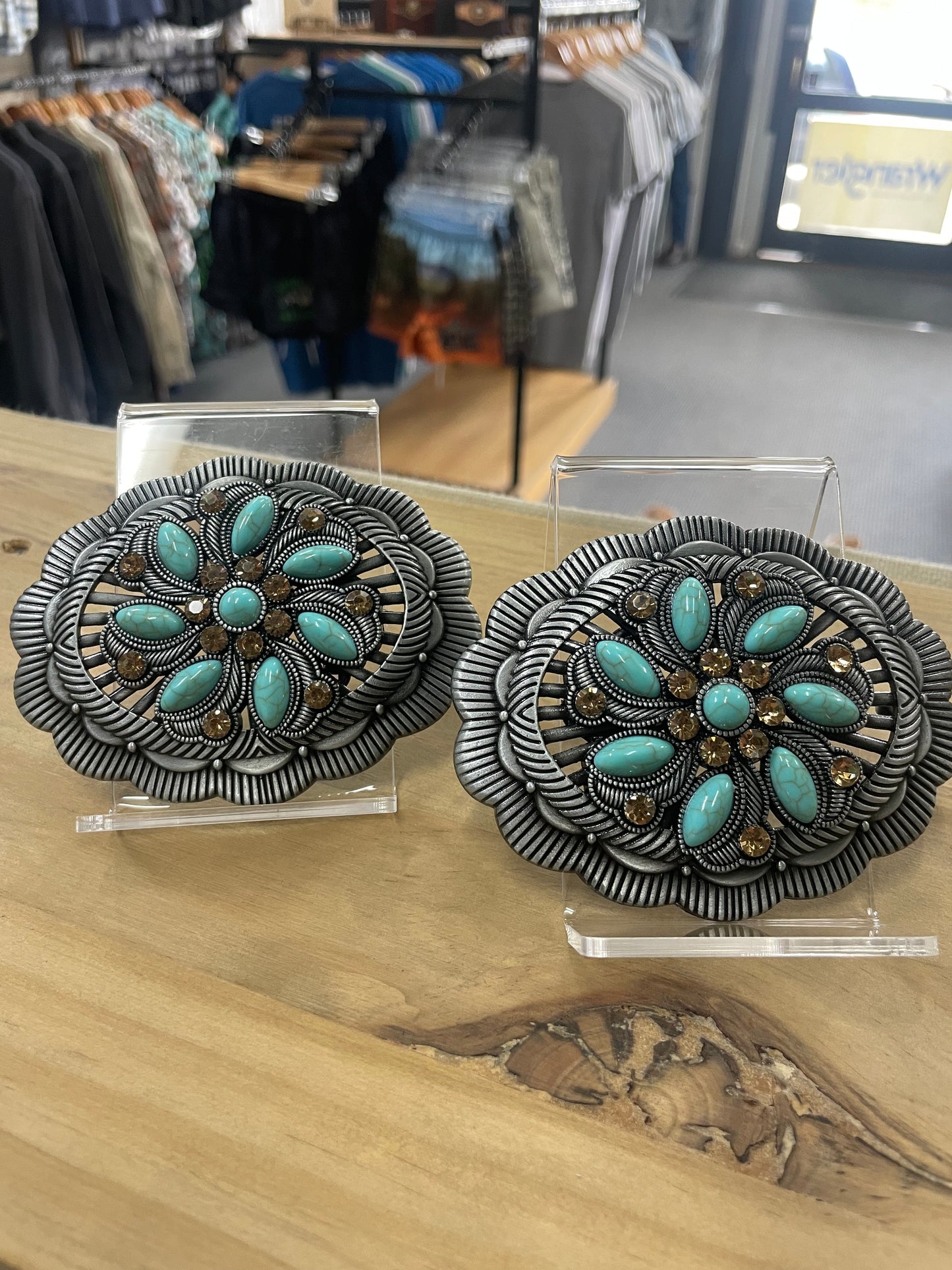 Buckle - Silver and Turquoise