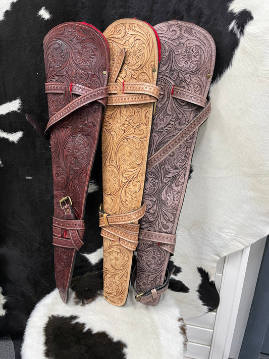 Tooled Leather Gun Bag