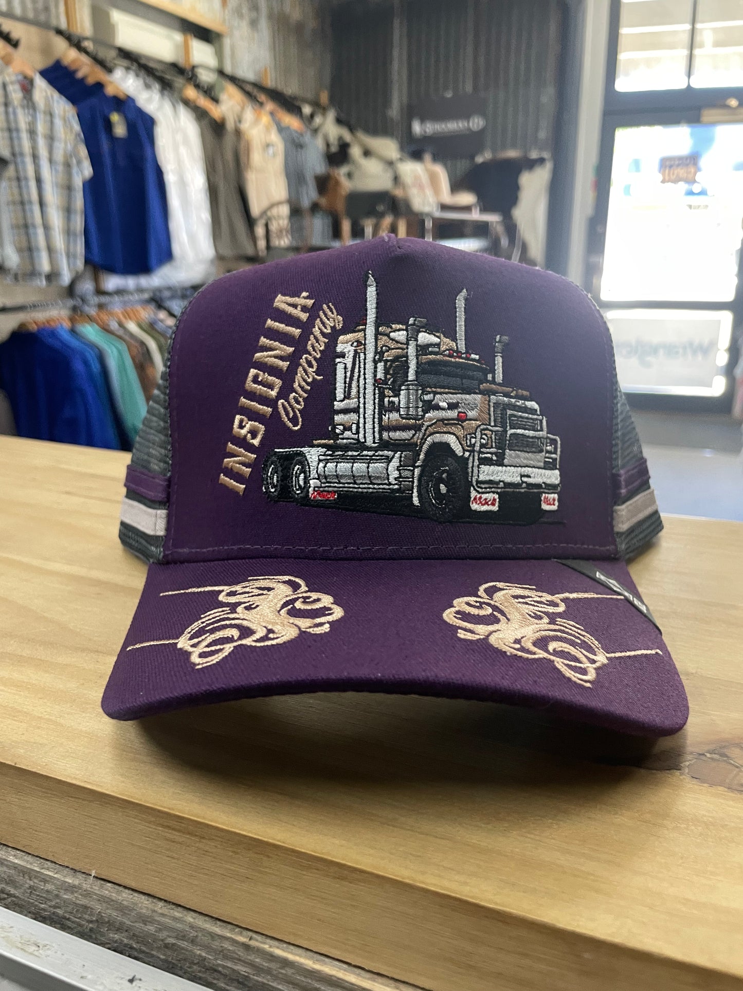 INSIGNIA Superliner Purple Trucker Cap