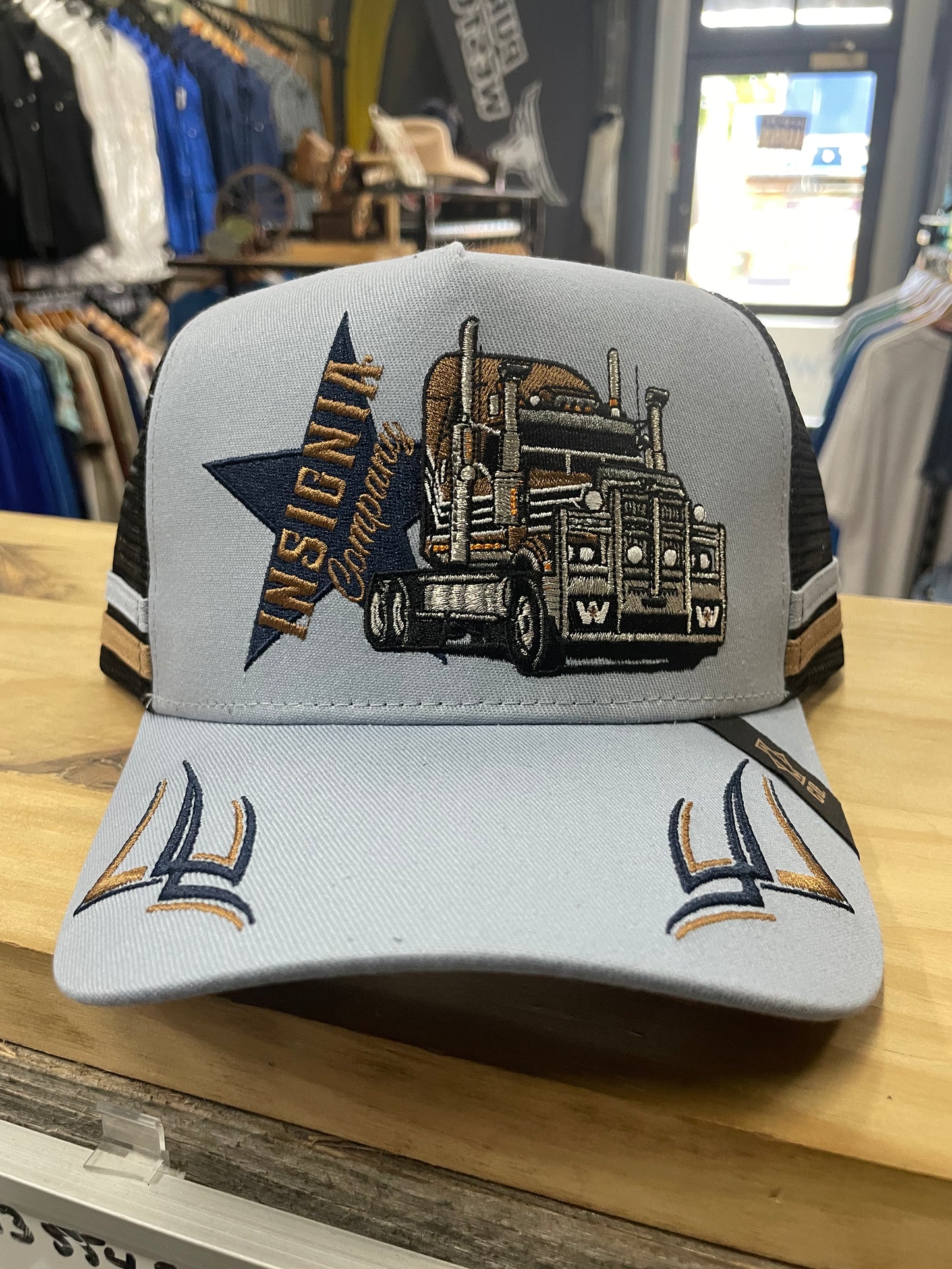 INSIGNIA Western Star Legend Light Blue Trucker Cap