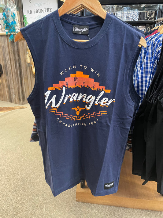 WRANGLER Mens Mario Muscle Tank