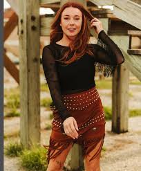 LB Black Mesh Long Sleeve Fringe Bodysuit