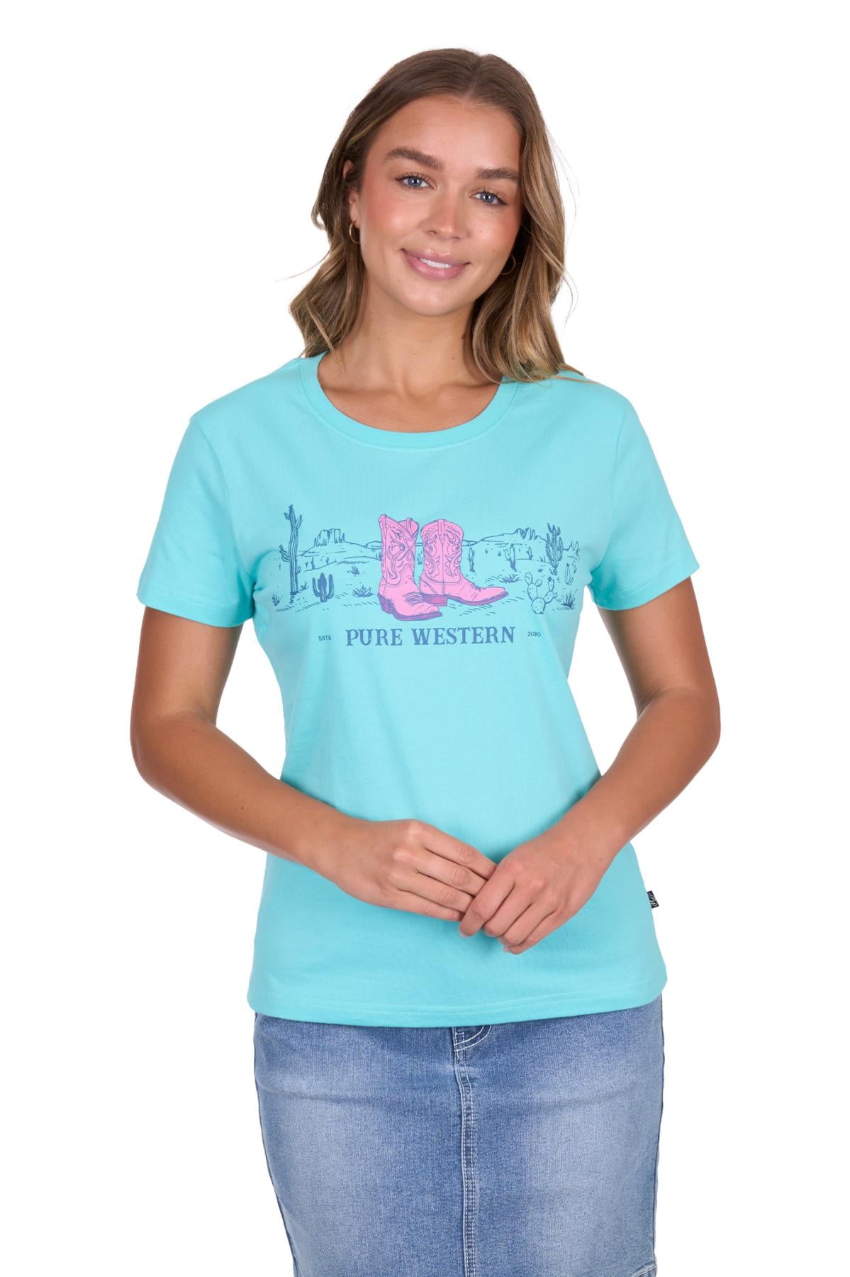 PURE WESTERN Womans Shelly Tee
