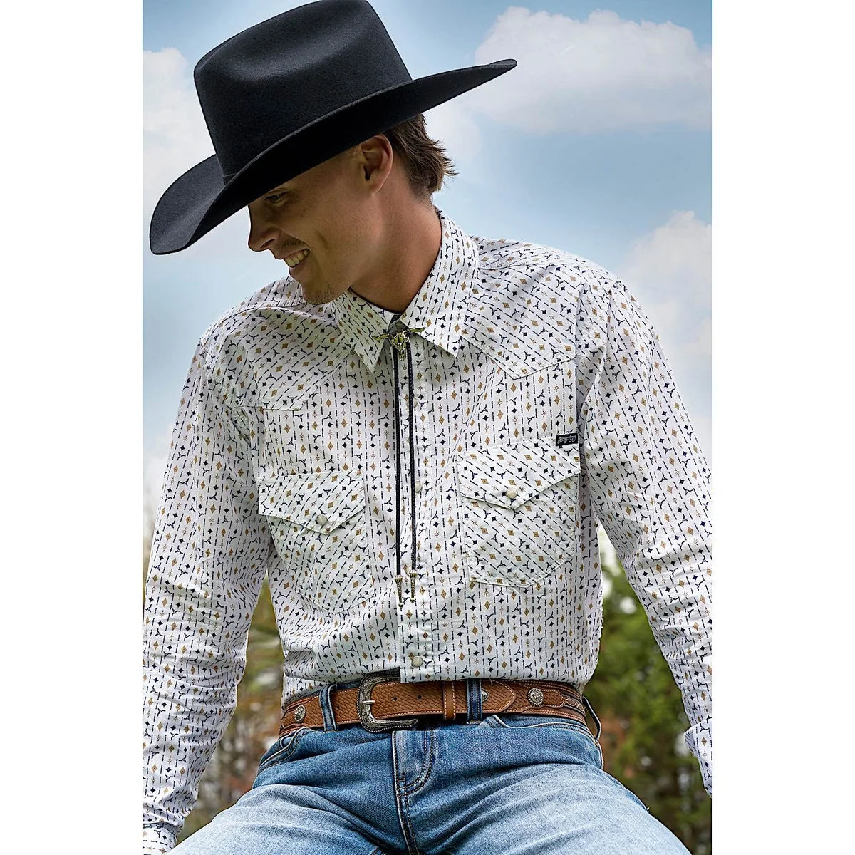 PURE WESTERN Steerhead Bolo Tie