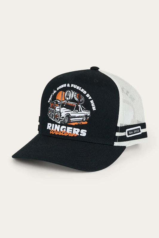 RINGERS WESTERN Rum Runner Trucker Cap BLACK