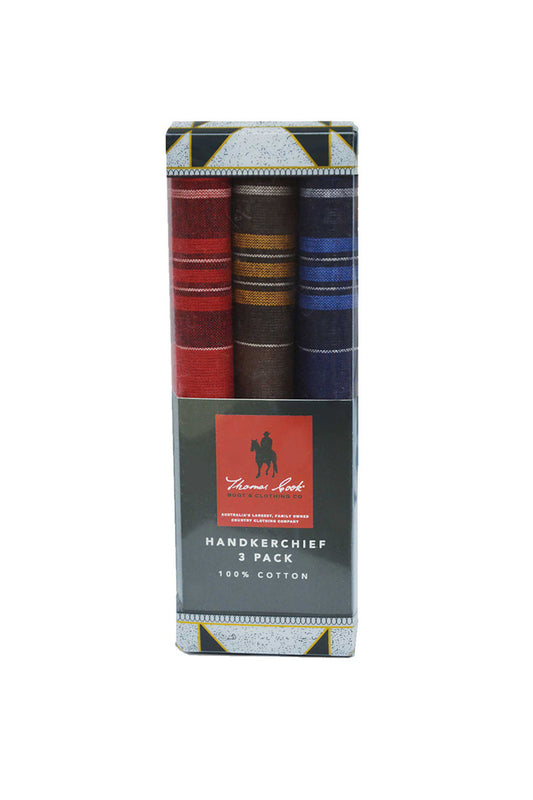 THOMAS COOK Mens Handkerchief (3 pack)