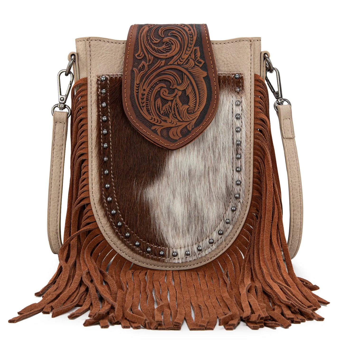 Trinity Ranch Genuine Cowhide Crossbody