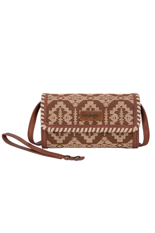 WRANGLER DAKOTA WHIP STITCH WALLET TAN