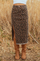 Womens Leopard Print Skirt