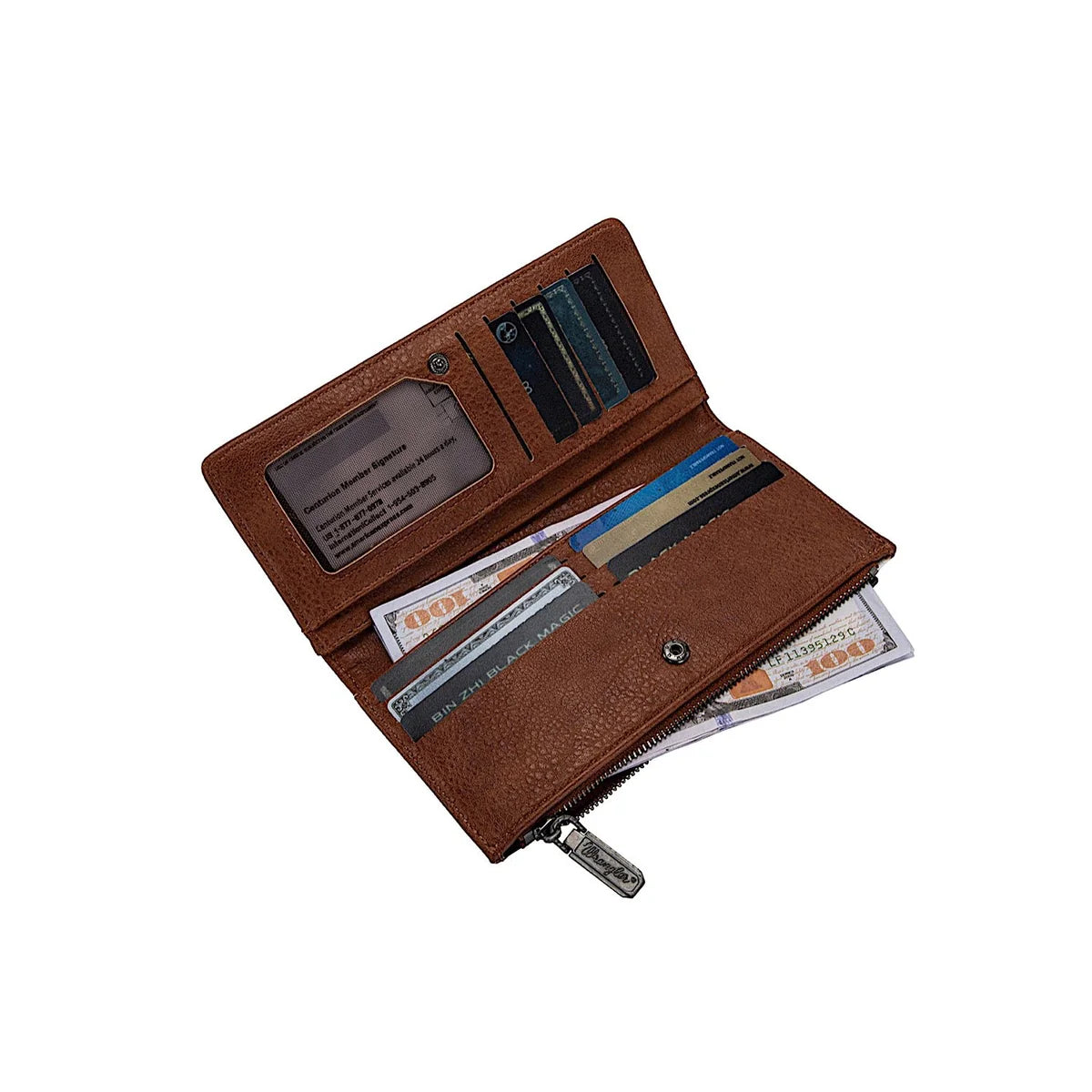 WRANGLER Cow Print Slim Wallet