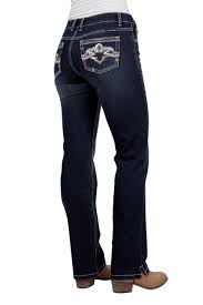 PURE WESTERN Womens MIA Straight Leg Jean 32L