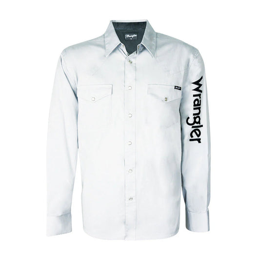 WRANGLER Mens Logo Shirt White